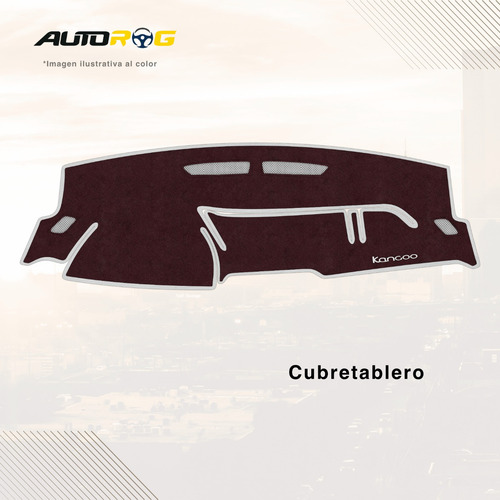 Cubretablero Autorog Para Renault Kangoo Año 2019 Bordado Vino-blanco R24-g/rn11b