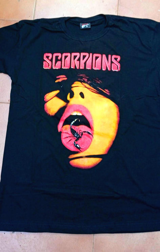 Scorpions - Remera Talle L, Impresa Ambos Lados.