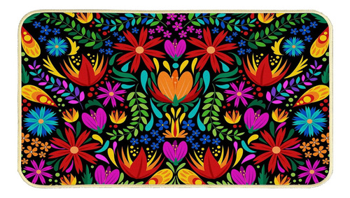 Farmnall Felpudo Fiesta Mexicana Diseño Flor Dalia Para Dia