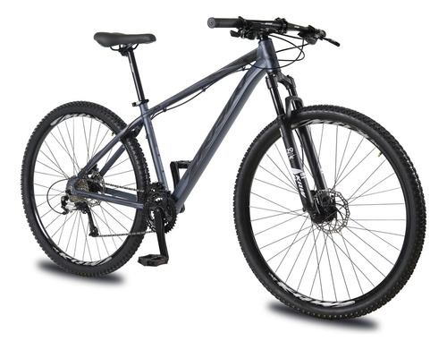 Bicicleta Aro 29 Krw Alum 27vel Shimano Acera Hid Trava Kr10 Cor Grafite/Preto