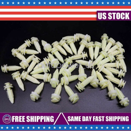 50pcs Door Trim Panel Clips Fits Chevrolet Pickup Suv C1 Tta