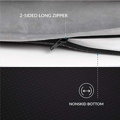 Cama Sillon Impermeable Ortopedics Para Perros Medianos Gris Liso