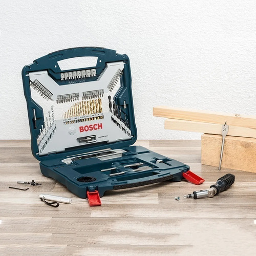 Juego Set Kit Mechas Titanio Y Puntas Dest Bosch 100 Piezas