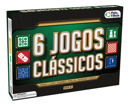 Jogo - 6 Jogos Classicos - Pais E Filhos