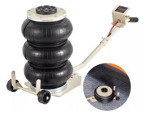 Vevor Gato Neumático 6600lbs Aire Triple Para Vehículos