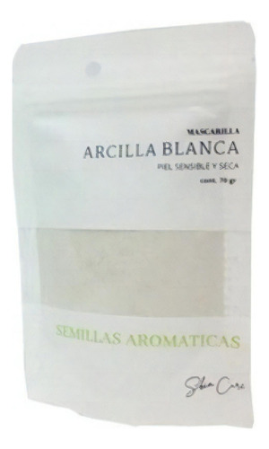 Mascarilla Arcilla Blanca Semillas Aromáticas Tipo de piel Sensible y Seca
