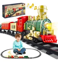 Comprar Juguetes Trenes Navideño Electrico Luz Para Niños Oro Verde