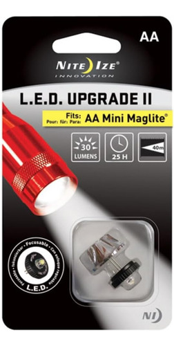 Foco Led Reemplazo Upgrade Lamparas Mini Maglite Baterias Aa Linterna Rojo Luz Blanco