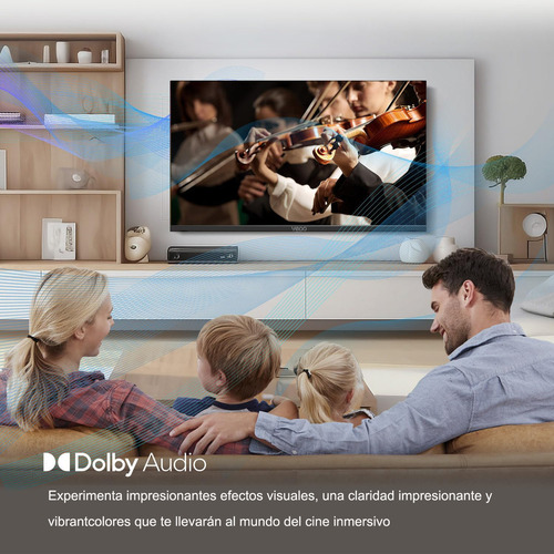 Vedd® Smart Tv De Pantalla 43 Pulgadas Led Tv 2K FULL Hd Televisores con Apple AirPlay y Google Play,Android Tv con Wifi Para sala de estar,Dolby Audio,Slim Bezel Design,Bluetooth,60 Hz