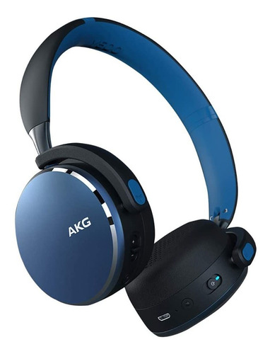 Imagen 2 de 6 de Akg Y500 - Auriculares Plegables Con Bluetooth, Color Azul