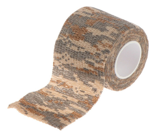 Kit 3 Bandagem Camufluda Pesca Fita Dedo Adesiva Elástica Cor Bege