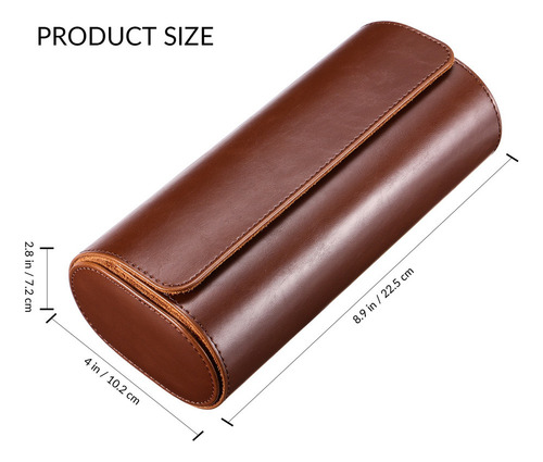 1 Rollo De Reloj De Viaje Con Caja De Reloj Portátil De 3 Ra