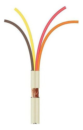 100m Cabo Manga Flex 4 Vias 0,34mm 22awg Padrão Sensor