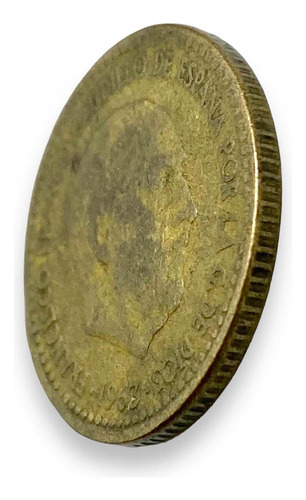 Antigua Moneda De España De 1 Peseta Año 1963 (Usado)