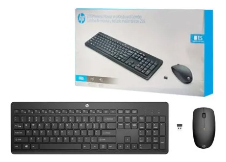 Combo Inalámbrico Hp 235 Teclado + Mouse Usb Original 1y4d0a Negro