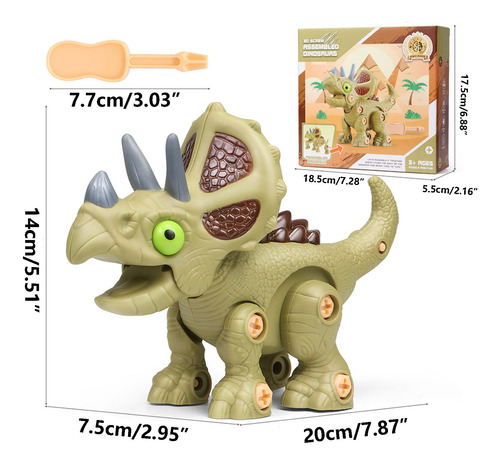 Modelo De Juguete De Dinosaurio, Combinación De Tuercas Desm