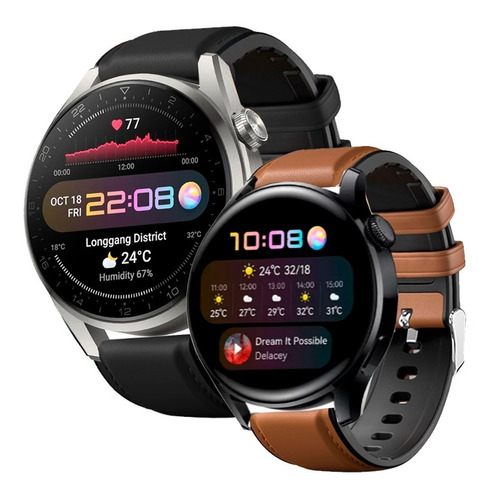 Extensible Correa Piel Compatible Con Huawei Watch 3 / 3 Pro
