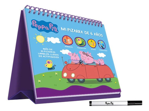 Peppa Pig Mi Pizarra De 4 Años - Aa,vv