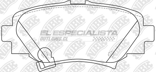 Pastillas De Freno Mazda Mazda 3 2.0 2018 Nibk Trasera