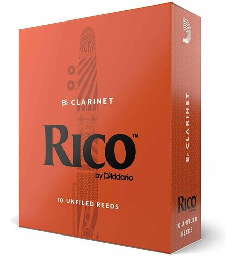 Set De 10 Cañas Para Clarinete En Sib 3.5 Rico Rca1035