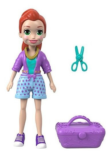 Mattel Polly Pocket Active Pose Muñeca Lila