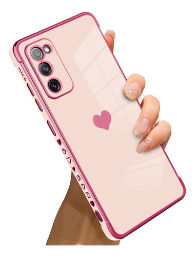 Funda Compatible Con Samsung Galaxy S20 Fe Love Heart Platin