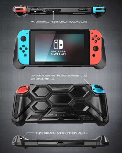 Imagem 5 de 7 de Capa Case Mumba Battle Series Kickstand Para Nintendo Switch
