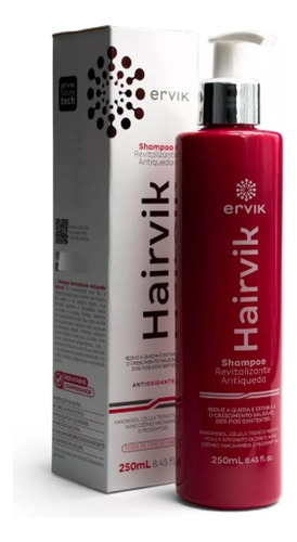 Shampoo Hairvik Feminino Estimula Crescimento Capilar Fios