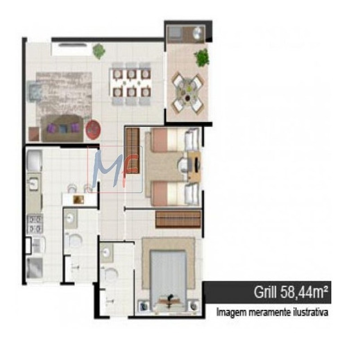 Imagem 12 de 12 de Lindo Apartamento Em Construção Com Varanda Gourmet , Entrega Prevista Junho 2015! - 1233