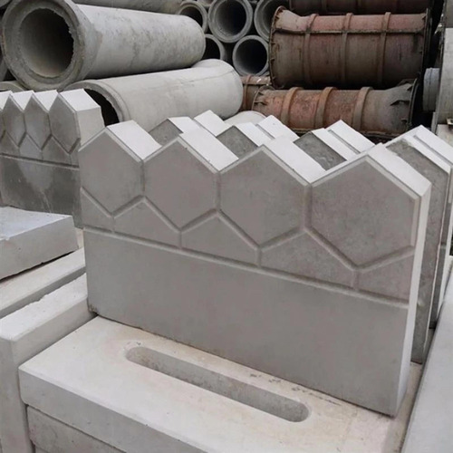 2x Decoração De Cerca De Jardim De Gesso De Concreto Faça