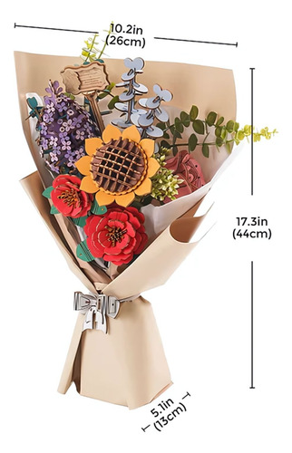 Miniatura Armable Flower Bouquet (ramo De Flores) - Rowood