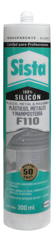 Silicona Tubo Sista Plastico-metal-mamposteria Trasparente