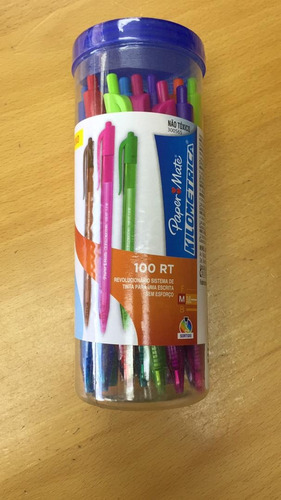 Boligrafo Paper Mate Inkjoy100rt Colores Surtidos Pote X 24