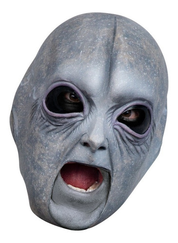 Máscara De Alien Area 51 27566 Color Gris Disfraz Halloween