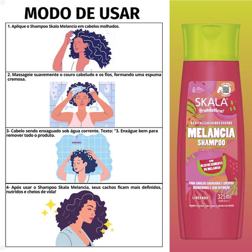 Shampoo Skala Melancia 325ml