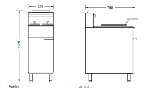 Freidora A Gas 22 Litros Modelo Atfs-50