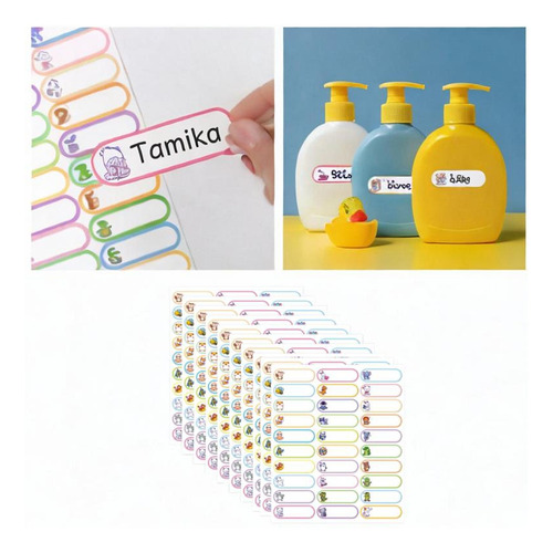 10pcs Nombre Pegatinas Etiquetas Etiquetas Pegatinas Para La