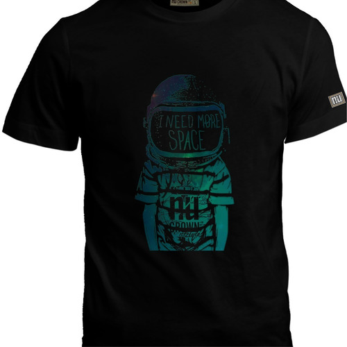 Camiseta 2xl - 3xl Need More Space Astronauta Inp Zxb