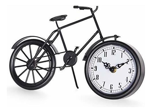 Jumbo Decor Reloj De Mesa De Bicicleta Vintage Con Sopo