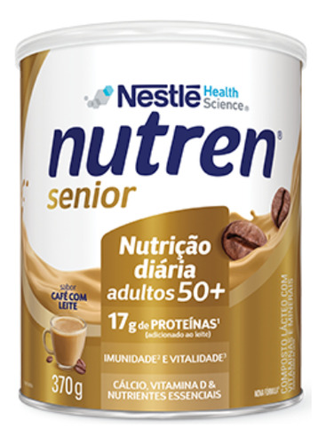 Nutren Senior Suplemento Alimentar Adulto Café C/ Leite 370g