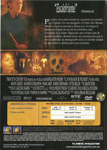 Devorador De Pecados Dvd Película Nuevo