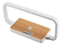 Comprar Lampara Led Con Reloj Y Carga Inalambrica Celular Tactil