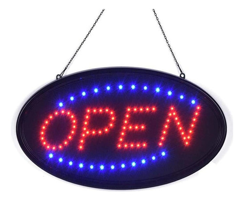 Letrero Led Tablero De Anuncios Alta Visibilidad Open