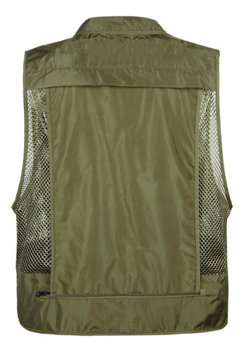 Chaleco Multibolsillos De Camuflaje De Moda Para Hombre