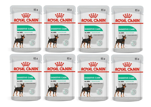 Kit 8 Unidades Royal Canin Sachê Digestive Care 85g