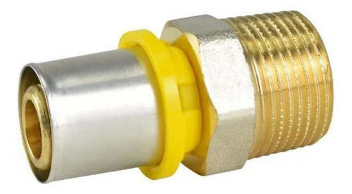 Conector Reto 16 X 1/2 Macho Para Tubo Pex Gás De 16mm