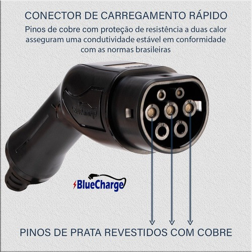 Carregador Para Carro Elétrico Portátil 3.5kw Tipo 2