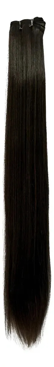 Extensiones De Cabello Fibra Colombiana Mate Muy Larga 200g Color 1 - Negro