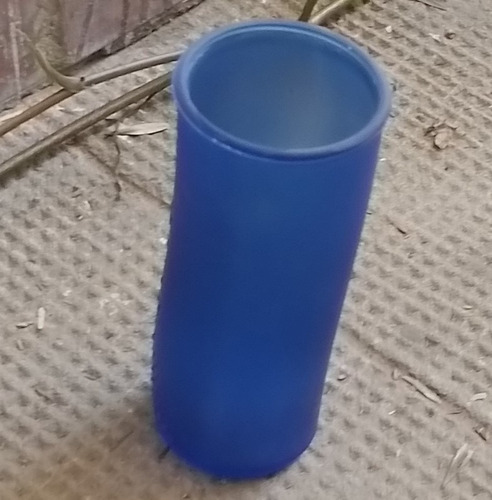  Vaso De Vidrio De Sprite Azul Forma Cilindrica De 17 X 5 Cm