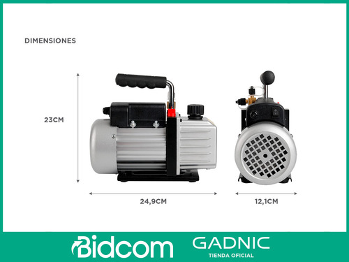 Bomba De Vacío Gadnic 90 Lt 186w Compacta Y Portátil